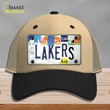 Lakers Strip Art Novelty License Plate Hat Tag Mesh / Khaki|Black