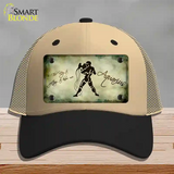 Aquarius Zodiac Novelty License Plate Hat Mesh / Khaki|Black