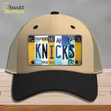 Knicks Strip Art Novelty License Plate Hat Tag Mesh / Khaki|Black