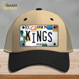 Kings Hockey Strip Art Novelty License Plate Hat Tag Mesh / Khaki|Black