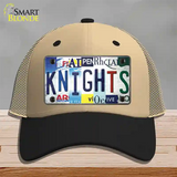 Golden Knights Strip Art Novelty License Plate Hat Tag Mesh / Khaki|Black