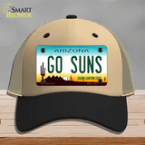 Go Suns Novelty License Plate Hat Tag Mesh / Khaki|Black