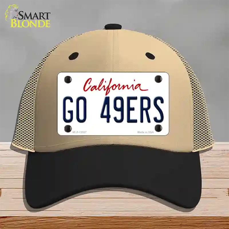 Go 49ers Novelty License Plate Hat Tag Mesh / Khaki|Black