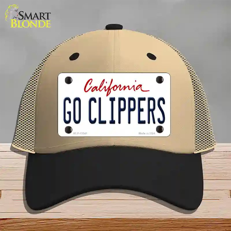 Go Clippers Novelty License Plate Hat Tag Mesh / Khaki|Black