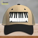 Piano Key board Novelty License Plate Hat Mesh / Khaki|Black