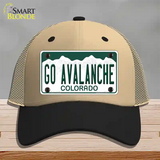 Go Avalanche Novelty License Plate Hat Tag Mesh / Khaki|Black