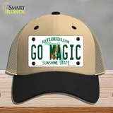 Go Magic Novelty License Plate Hat Tag Mesh / Khaki|Black