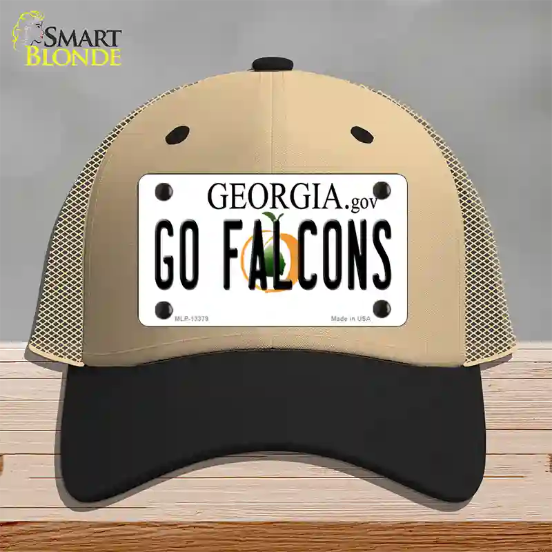 Go Falcons Novelty License Plate Hat Tag Mesh / Khaki|Black