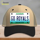 Go Royals Novelty License Plate Hat Tag Mesh / Khaki|Black