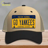 Go Yankees Novelty License Plate Hat Tag Mesh / Khaki|Black