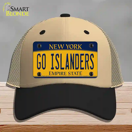 Go Islanders Novelty License Plate Hat Tag Mesh / Khaki|Black