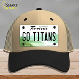 Go Titans Novelty License Plate Hat Tag Mesh / Khaki|Black