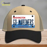 Go Mariners Novelty License Plate Hat Tag Mesh / Khaki|Black