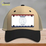 Missouri Bicentennial State Blank Novelty License Plate Hat Mesh / Khaki|Black