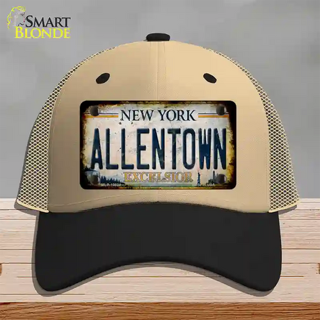 Allentown Excelsior New York Rusty Novelty License Plate Hat Tag Mesh / Khaki|Black