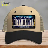 Buffalo Mafia NY Blue Rusty Novelty License Plate Hat Tag Mesh / Khaki|Black