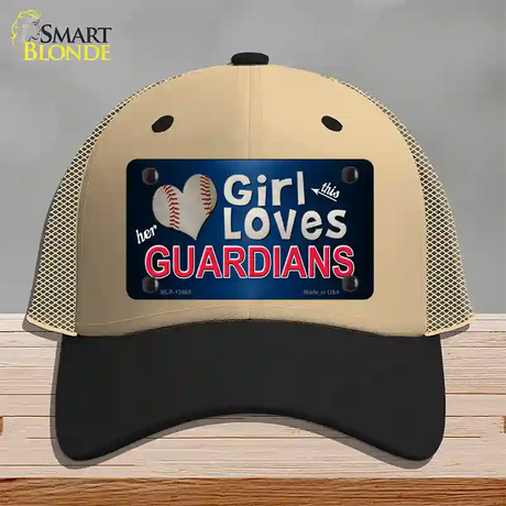 This Girl Loves Guardians Novelty License Plate Hat Tag Mesh / Khaki|Black