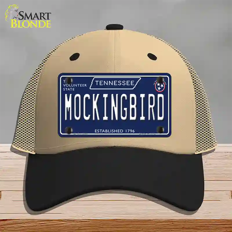 Mockingbird Tennessee Blue Novelty License Plate Hat Tag Mesh / Khaki|Black