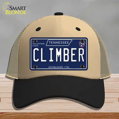 Climber Tennessee Blue Novelty License Plate Hat Tag Mesh / Khaki|Black