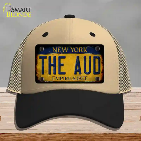 The Aud New York Yellow Novelty License Plate Hat Tag Mesh / Khaki|Black