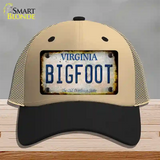 Bigfoot Virginia Novelty License Plate Hat Tag Mesh / Khaki|Black