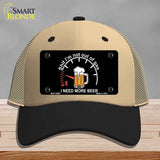 I Need More Beer Novelty License Plate Hat HAT-MLP-14461