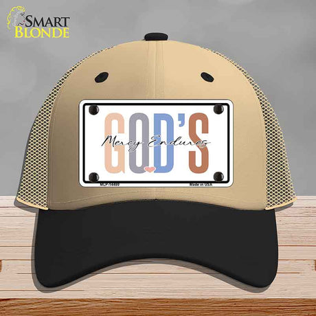 Gods Mercy Endures Novelty License Plate Hat HAT-MLP-14480