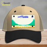 Manitoba Novelty License Plate Hat Mesh / Khaki|Black