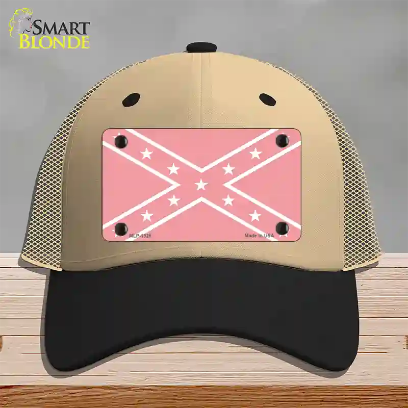 Pink Rebel Novelty License Plate Hat Mesh / Khaki|Black