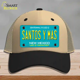 New Mexico Santos Y Mas Novelty License Plate Hat Mesh / Khaki|Black