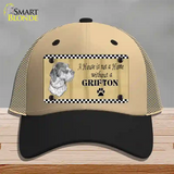 Pencil Sketch Grifton Novelty License Plate Hat Mesh / Khaki|Black