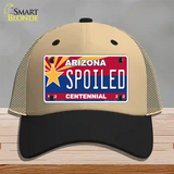 Arizona Centennial Spoiled Novelty License Plate Hat Mesh / Khaki|Black