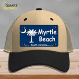 Myrtle Beach Novelty License Plate Hat Mesh / Khaki|Black