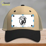 Santa Clara Pueblo Flag Novelty License Plate Hat Mesh / Khaki|Black