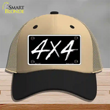 4x4 Novelty License Plate Hat Mesh / Khaki|Black