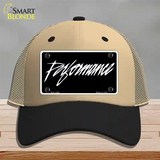 Performance Novelty License Plate Hat Mesh / Khaki|Black