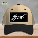 Sport Novelty License Plate Hat Mesh / Khaki|Black