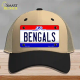 Bengals Ohio State Novelty License Plate Hat Mesh / Khaki|Black