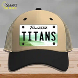 Titans Tennessee State Novelty License Plate Hat Mesh / Khaki|Black