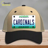 Cardinals Missouri State Novelty License Plate Hat Mesh / Khaki|Black