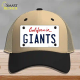 Giants California State Novelty License Plate Hat Mesh / Khaki|Black