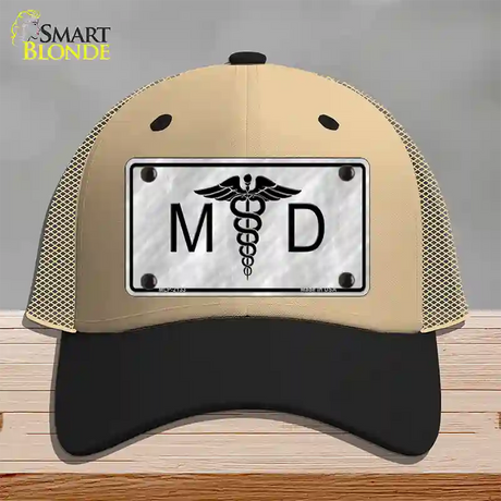 MD Novelty License Plate Hat Mesh / Khaki|Black