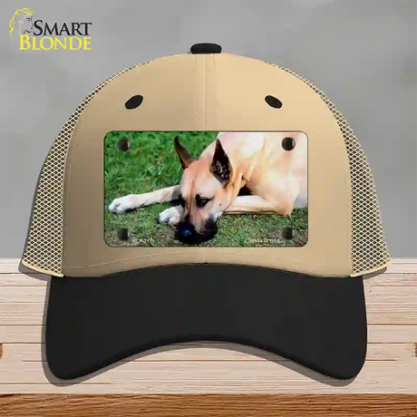 Great Dane Dog Novelty License Plate Hat Mesh / Khaki|Black