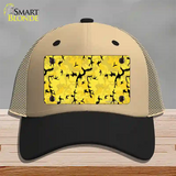 Yellow Camouflage Novelty License Plate Hat Mesh / Khaki|Black