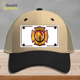 Firefighters Wife Novelty License Plate Hat Mesh / Khaki|Black