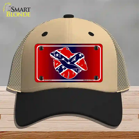 Rebel Kiss Novelty License Plate Hat Mesh / Khaki|Black