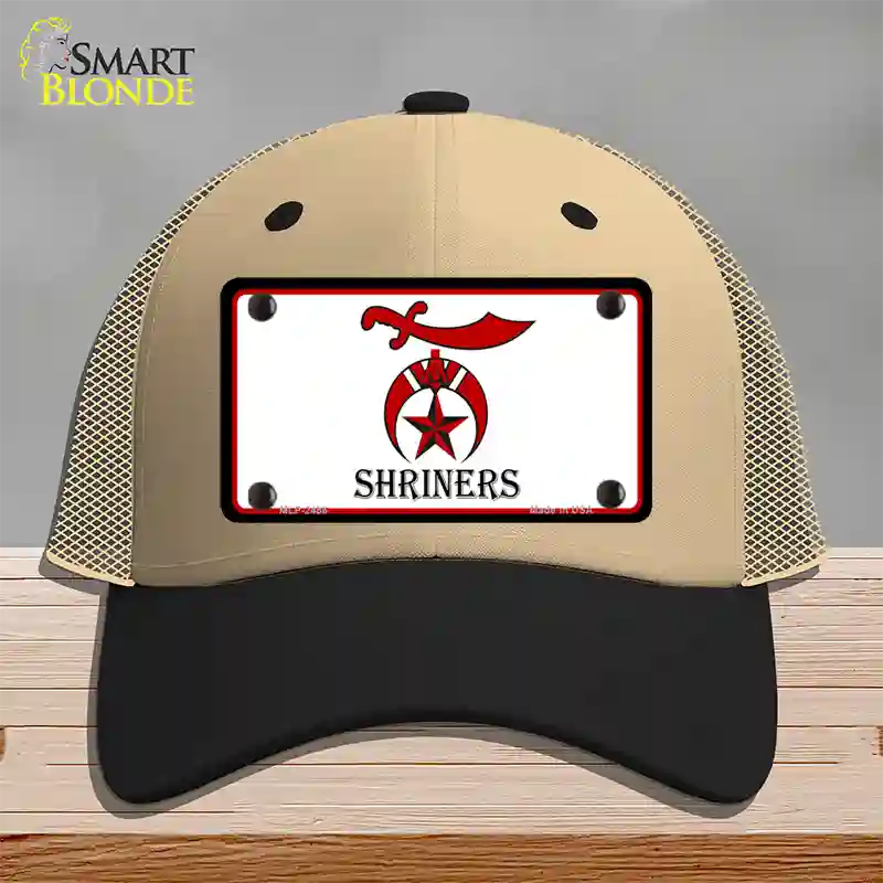 Shriners Logo Novelty License Plate Hat Mesh / Khaki|Black