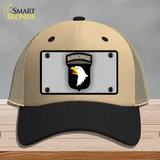 Airborne Eagle Novelty License Plate Hat Mesh / Khaki|Black