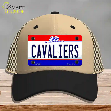 Cavaliers Ohio State Novelty License Plate Hat Mesh / Khaki|Black