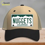 Nuggets Colorado State Novelty License Plate Hat Mesh / Khaki|Black